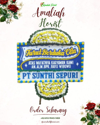 Papan Bunga Duka di Karang Anyar Pantai